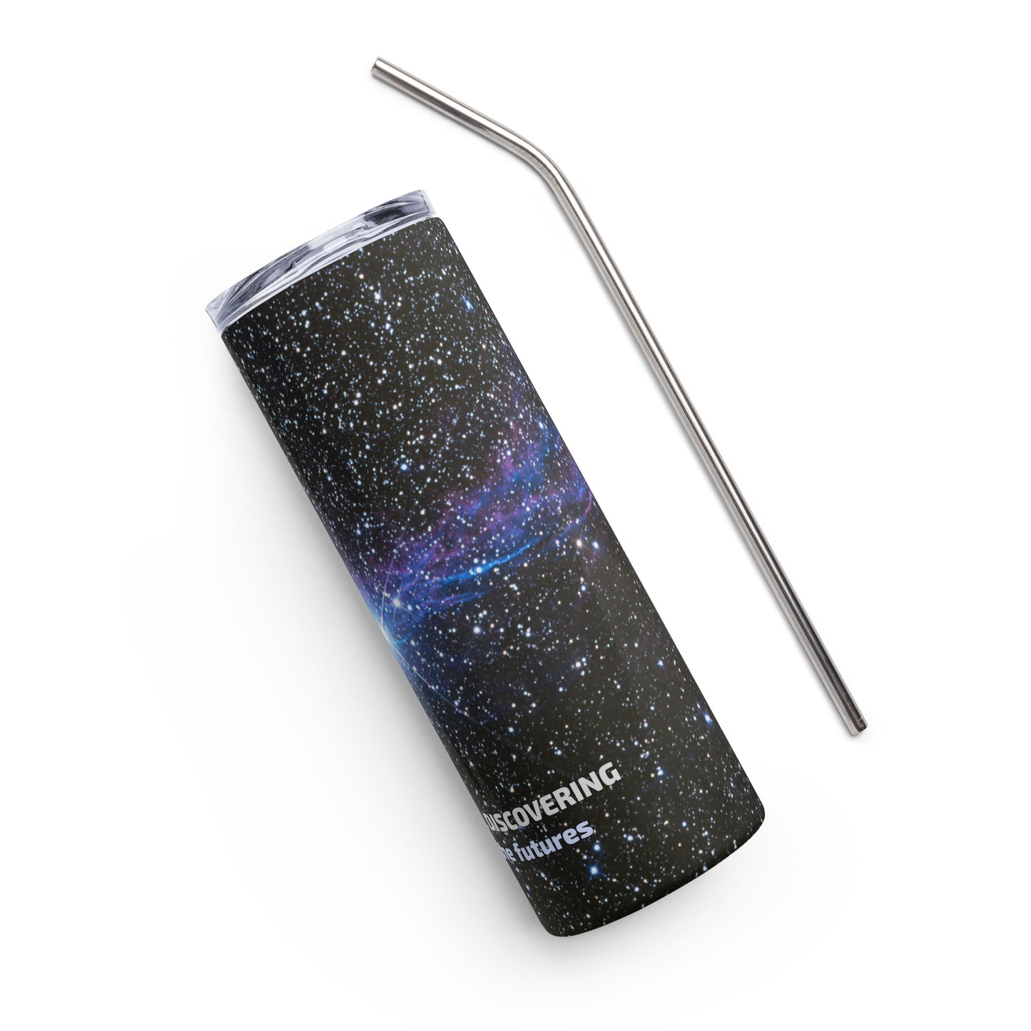 Stainless steel tumbler with F&TF You Are Here design